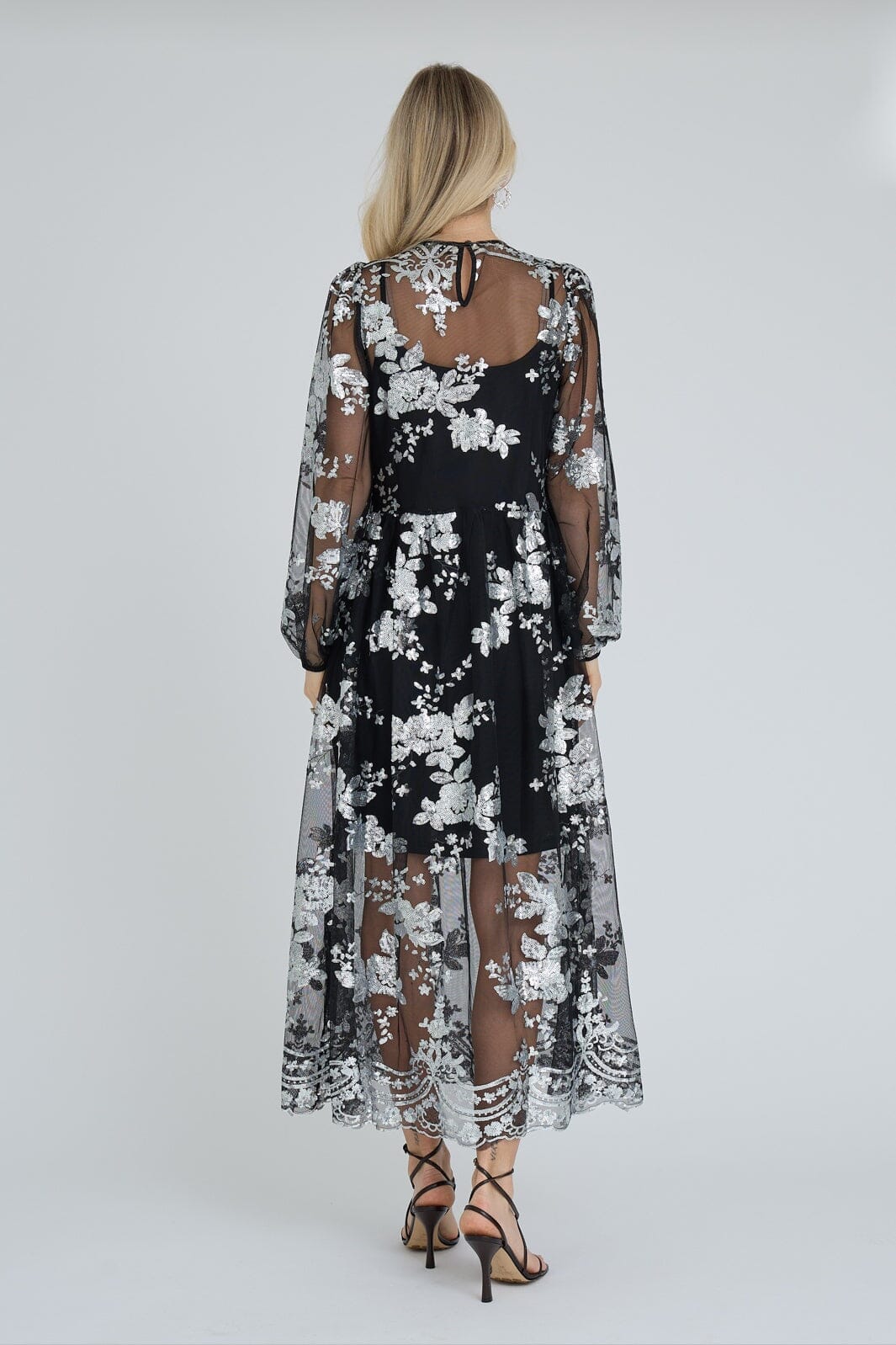 A-View - Estelle Dress AV6095 - 045 - Black/Silver