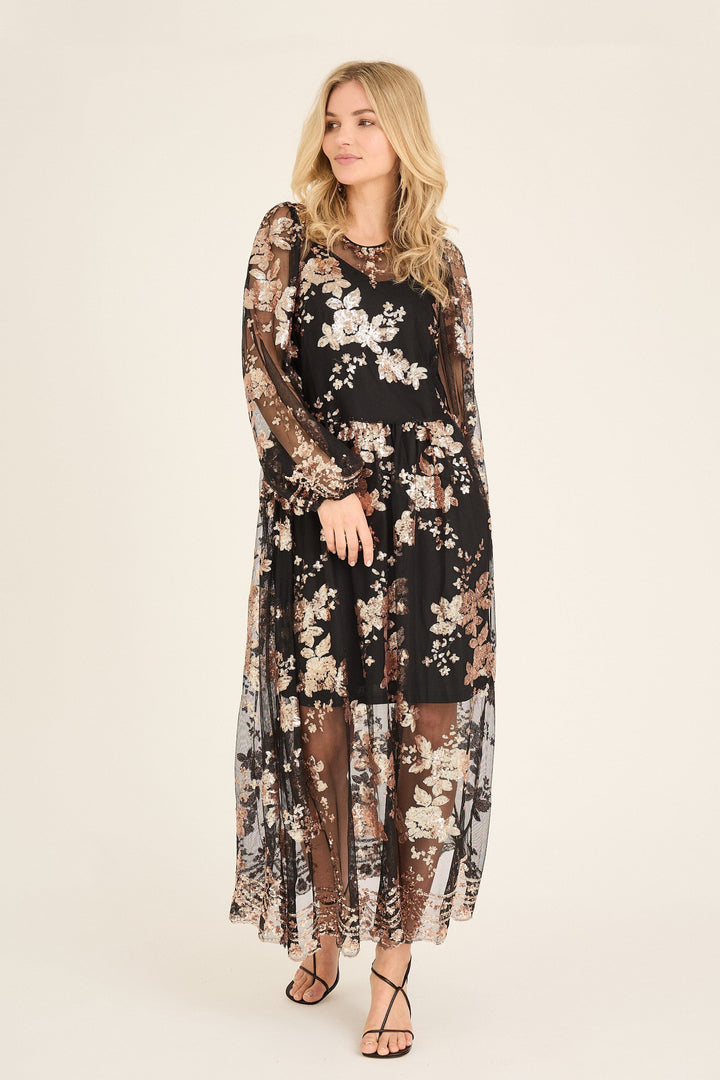 A-View - Estelle Dress AV6095 - 307 - Rose Gold Kjoler 