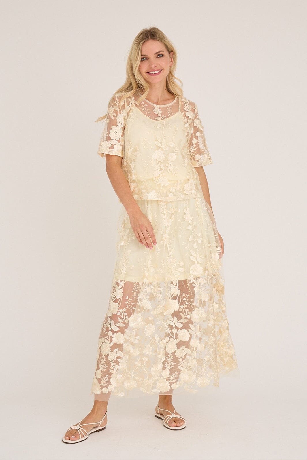 A-View - Fuschia Blouse AV4881 - 069 - Pale Yellow