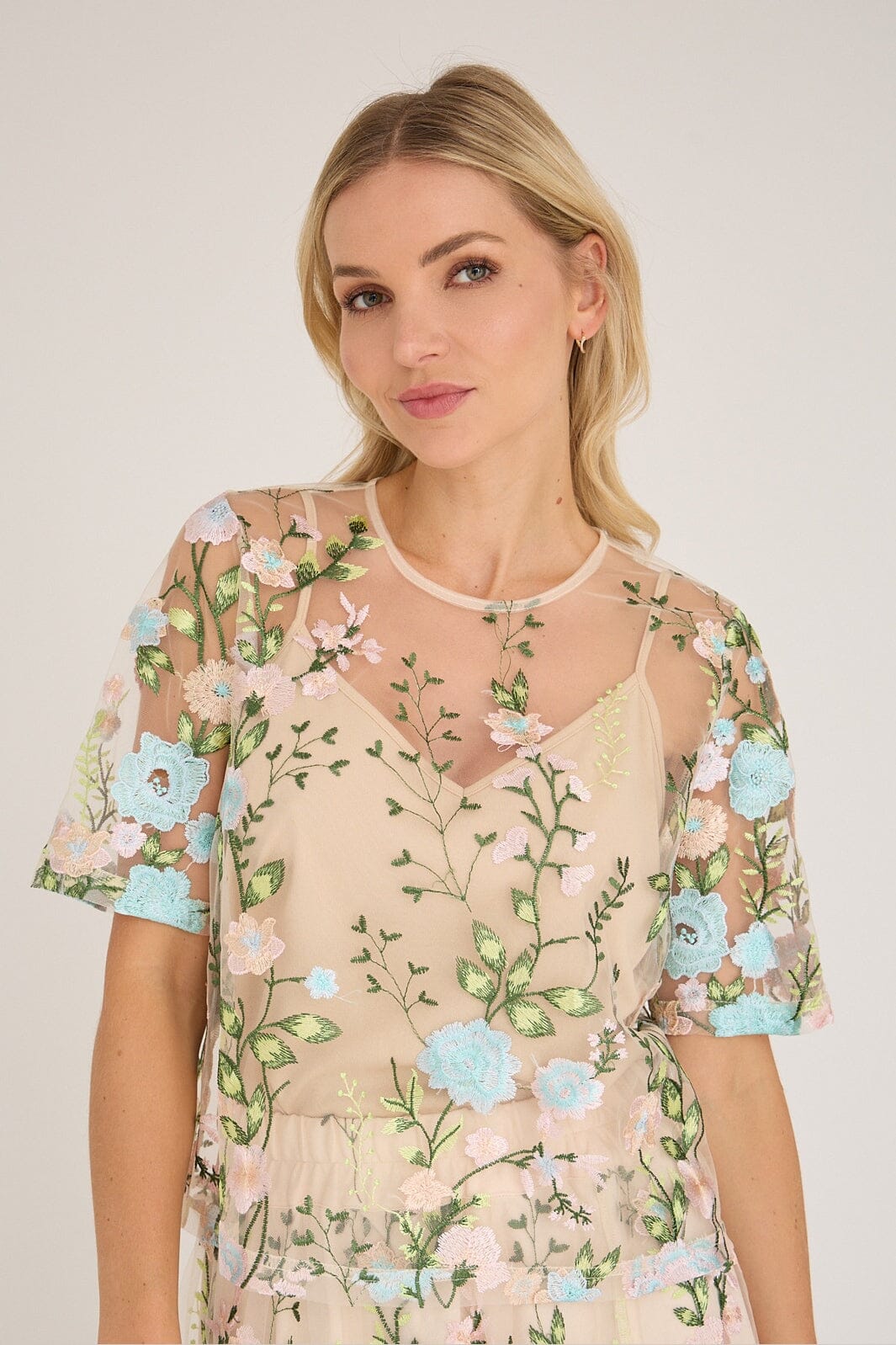 A-View - Fuschia Blouse AV4881 - 260 - Rose/Blue