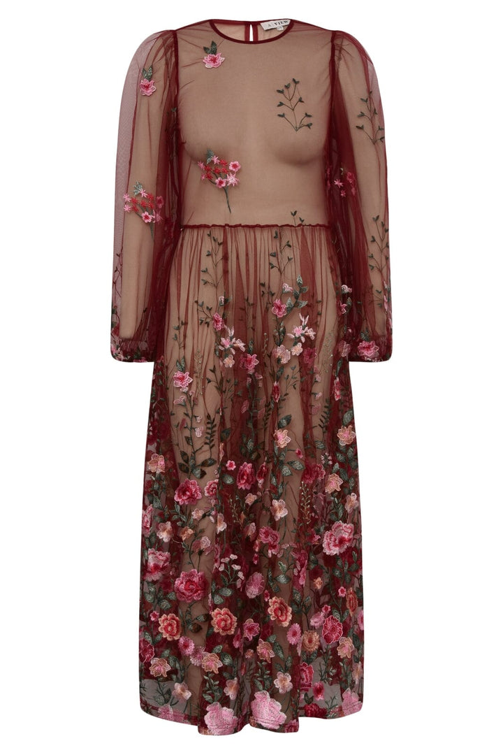 A-View - Fuschia Dress AV4614 - 373 - Bordeaux/Rose