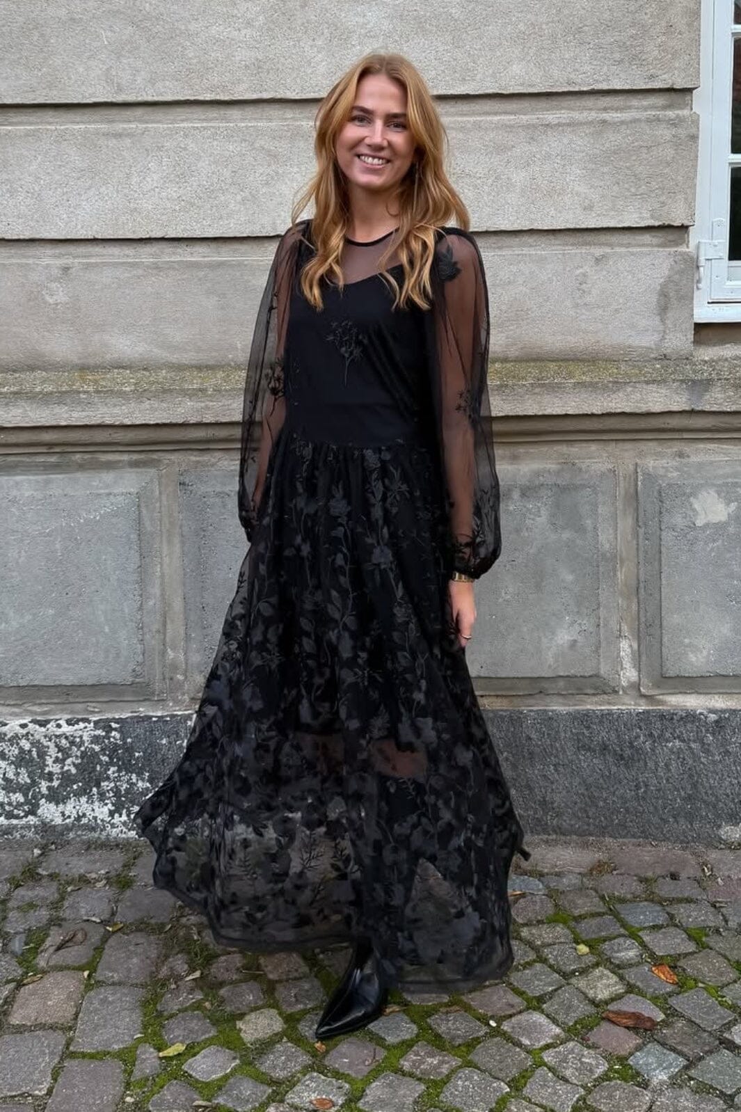 A-View - Fuschia Dress AV4614 - 999 - Black Kjoler 