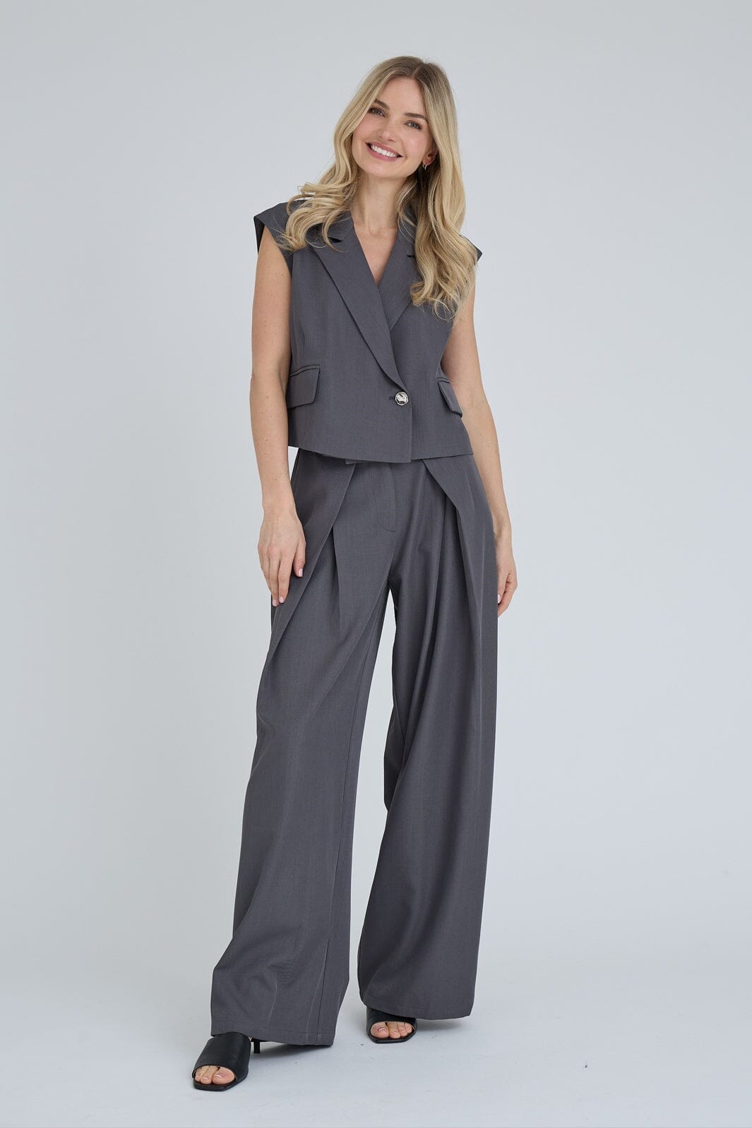 A-View - Jula Waistcoat AV8392 - 990 - Medium Grey Melange