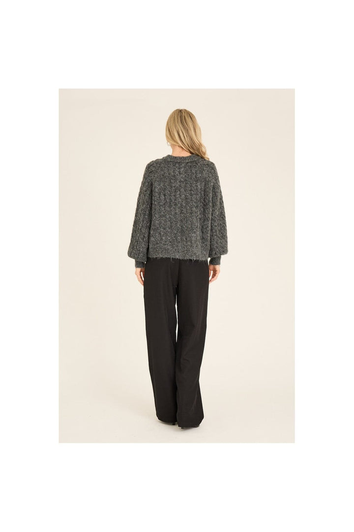 A-View - Kabba Knit Cardigan AV6022 - 283 - Dark Grey