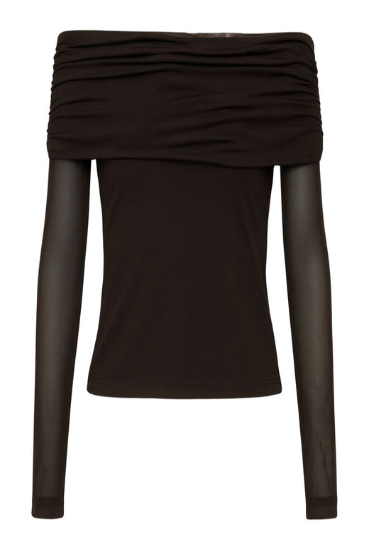 A-View - Kit Blouse AV8189 - 194 - Dark Brown Bluser 