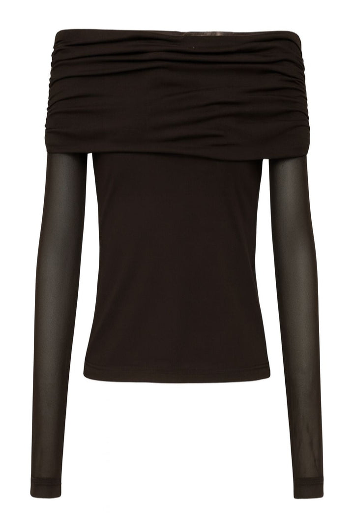 A-View - Kit Blouse AV8189 - 194 - Dark Brown Bluser 