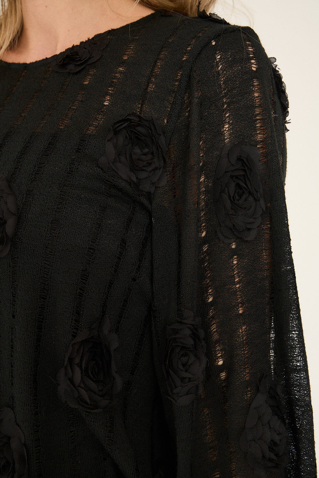 A-View - Rosanna Blouse AV6089 - 999 - Black Bluser 