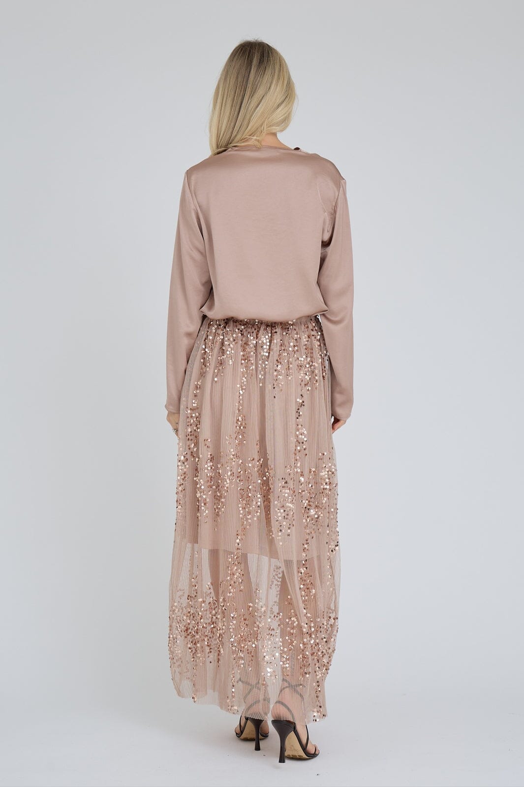 A-View - Sinda Drape Blouse AV8253-V - 316 - Almond
