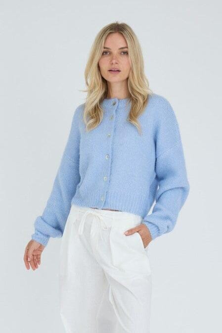 A-View - Soft Knit Cardigan AV7074 - 282 - Light Blue Cardigans 
