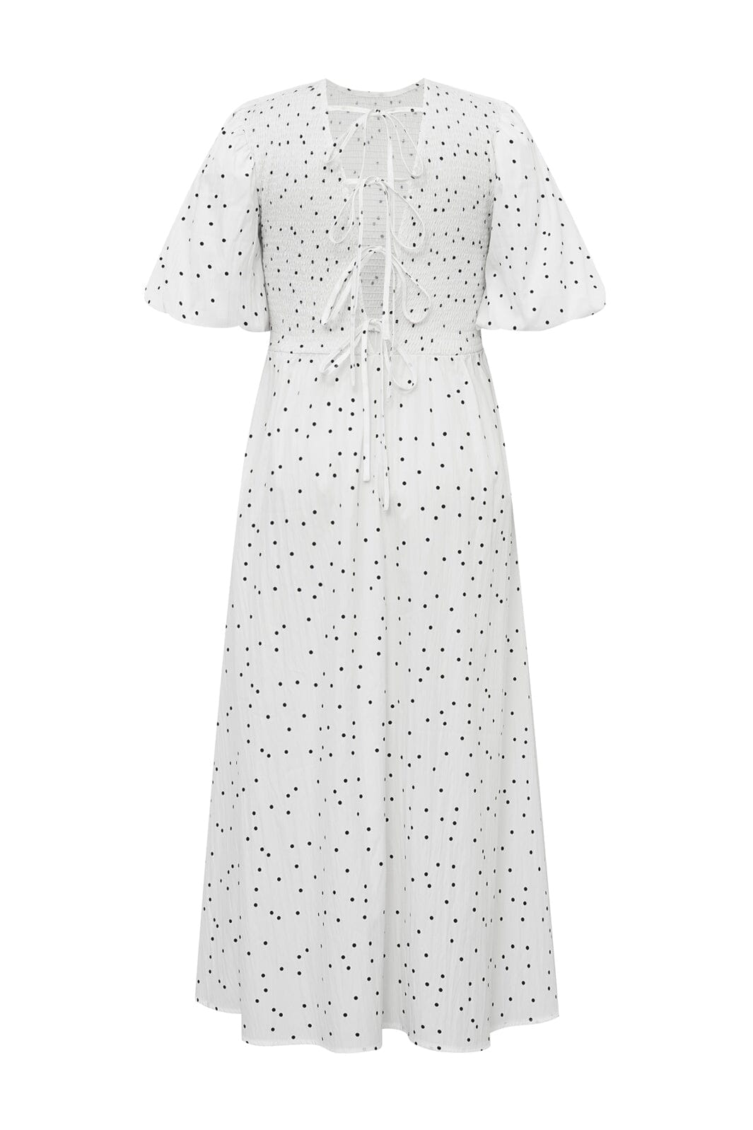A-View - Tabita Dot Dress AV8164 - 019 - White With Black Dots
