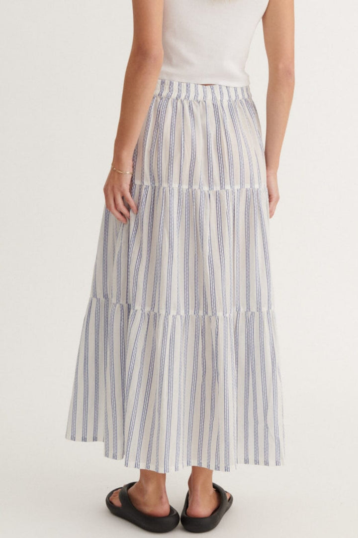 Basic Apparel - Ada Skirt BA426-03 - 781 - True Navy / Whisper White