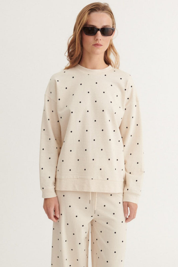 Basic Apparel - Anneli Oversized Ls Sweat BA325-04 - 482 - Birch/Black