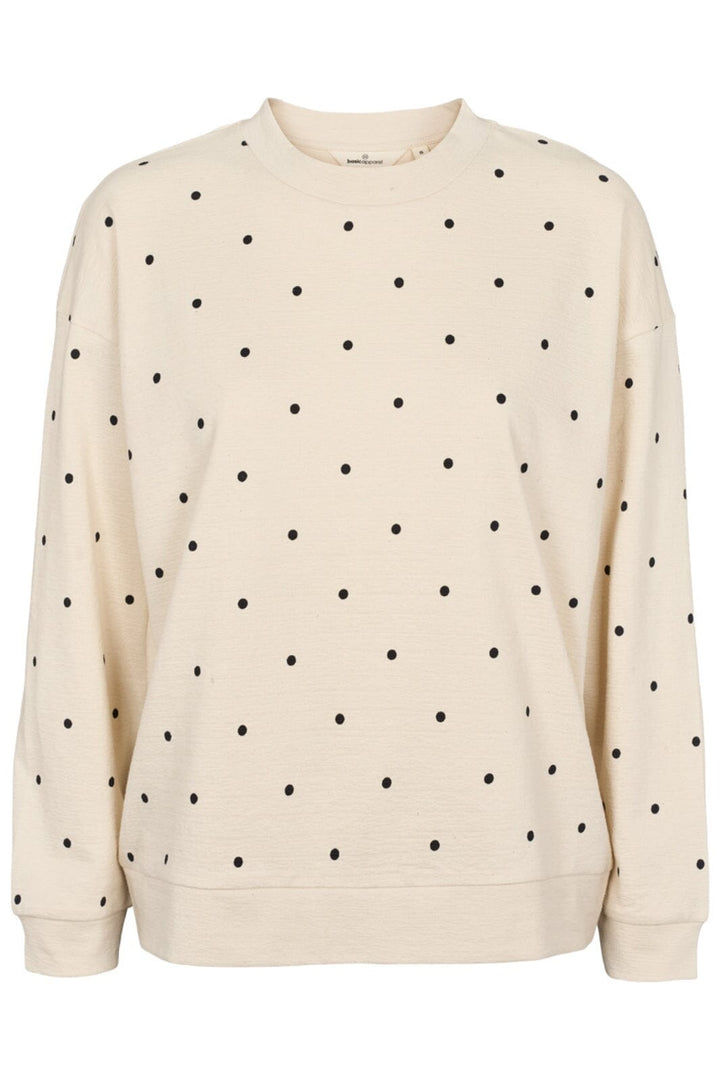 Basic Apparel - Anneli Oversized Ls Sweat BA325-04 - 482 - Birch/Black