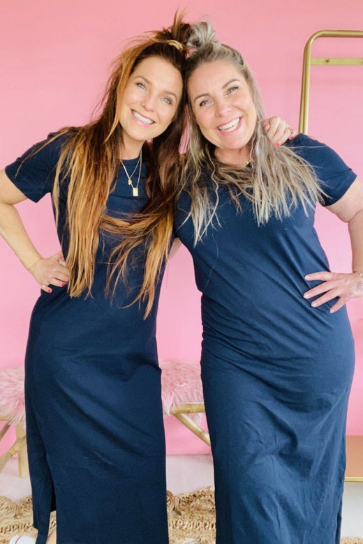 Basic Apparel - Rebekka Dress - Organic GOTS - Navy Kjoler 