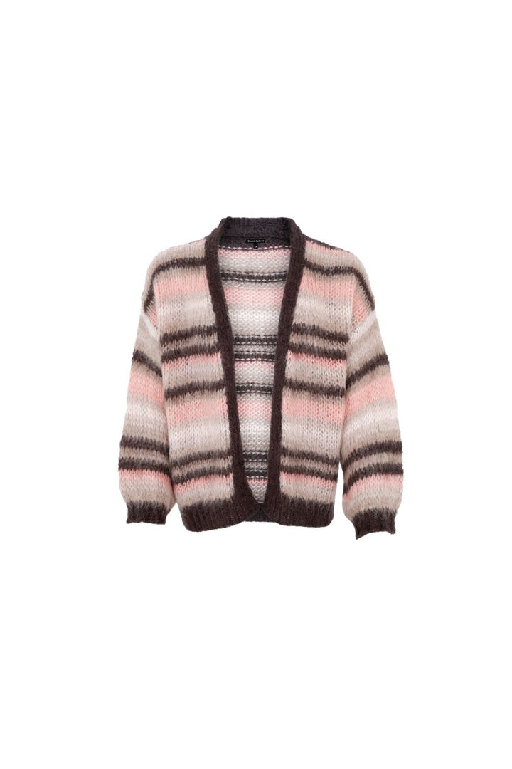 Black Colour - Bcalana Striped Cardigan 1269 - Soft Rose