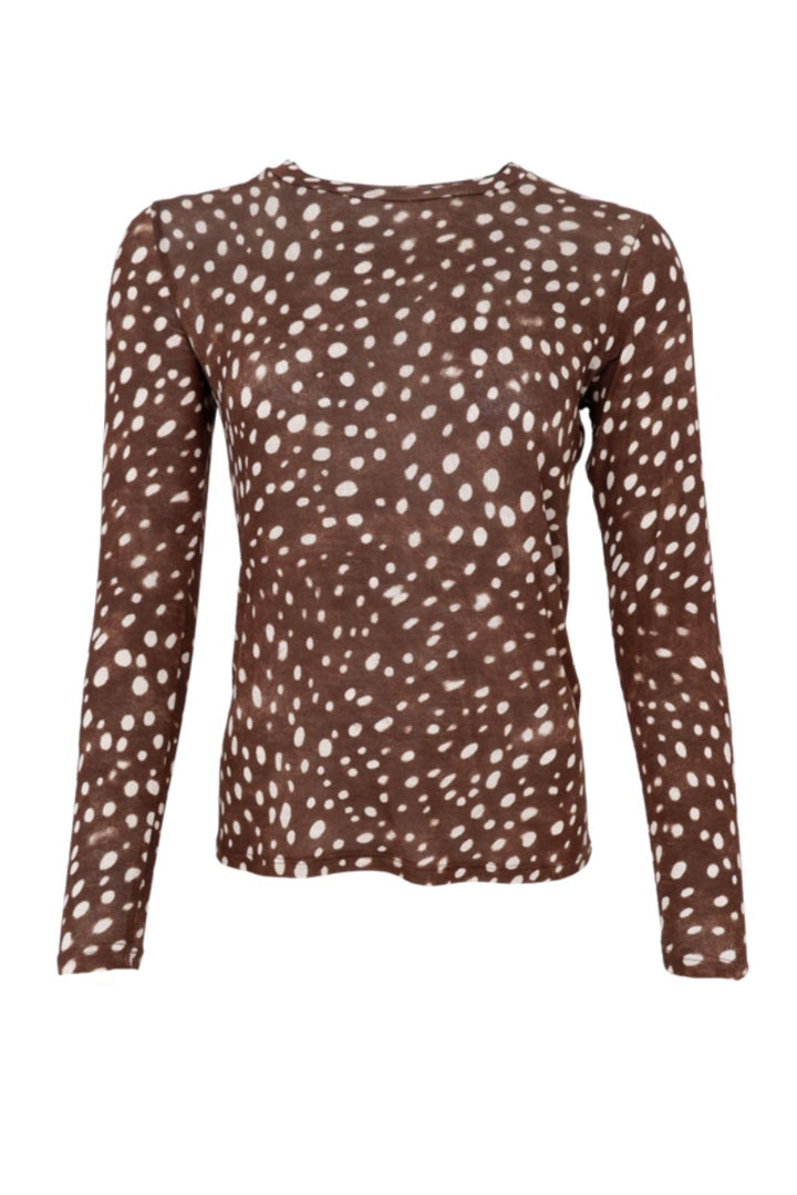 Black Colour - Bcalba Ls Tee 41260 - Shirts,Mesh & Basic Blouses - Deer