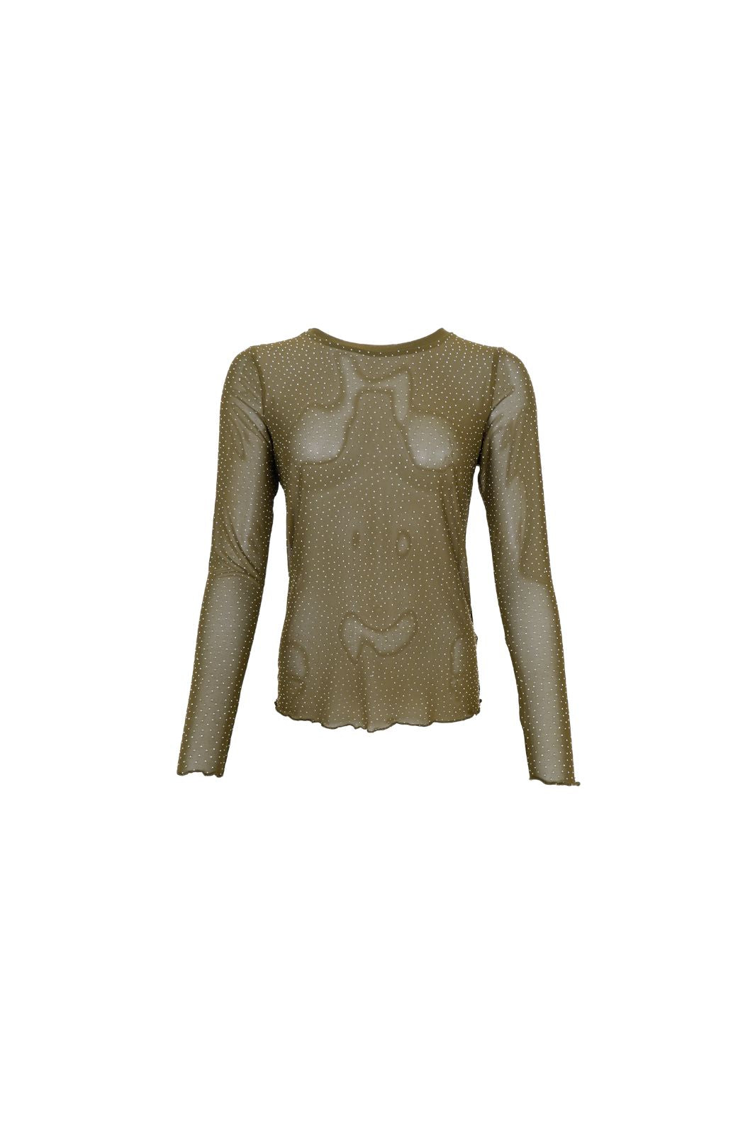 Black Colour - Bcalexis Blouse W/Stones 40746 - Shirts,Mesh & Basic Blouses - Hunter Green