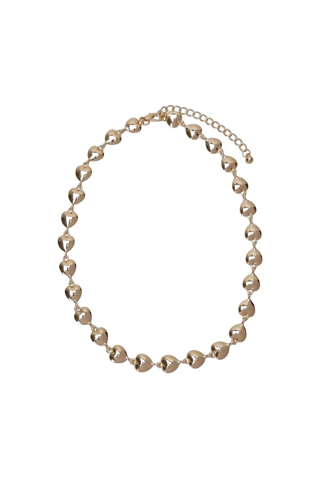 Black Colour - Bcalina Heart Necklace 4436 - Gold Coloured