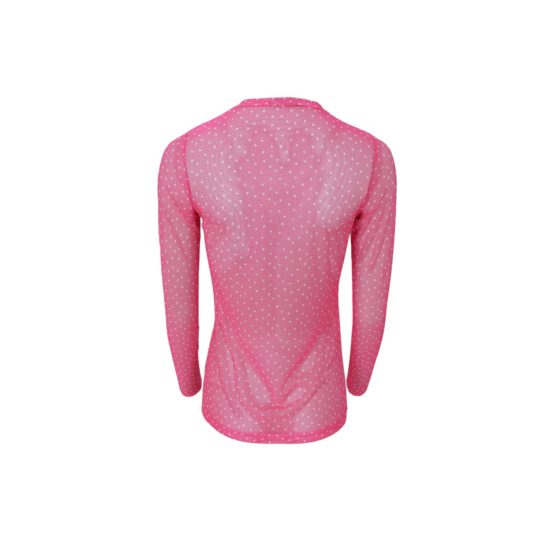 Black Colour - Bcanne Mesh Blouse 41138 - Shirts - Pink Dot Bluser 