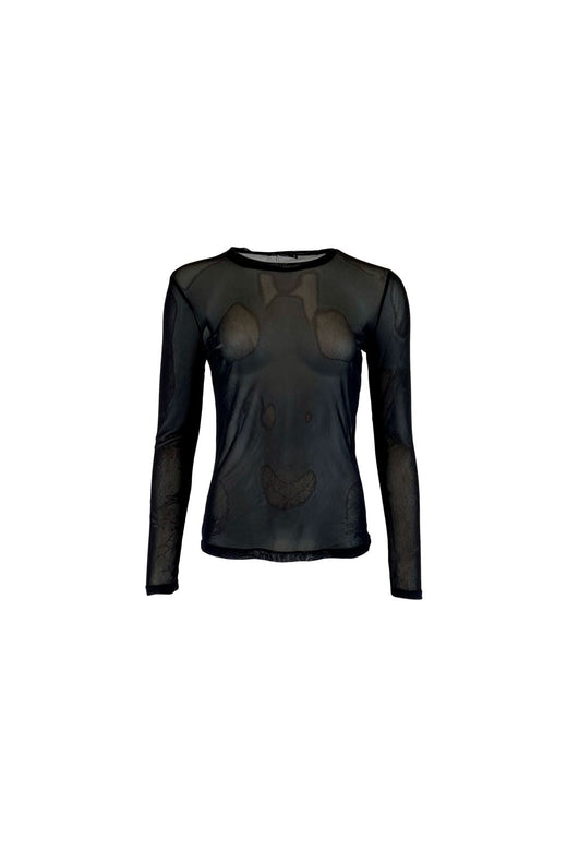 Black Colour - Bcannie Mesh Blouse 3846 - Shirts,Mesh & Basic Blouses - Plum