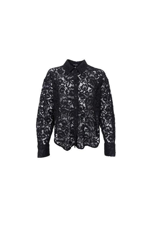 Black Colour - Bcbelicia Lace Shirt 41357 - Black