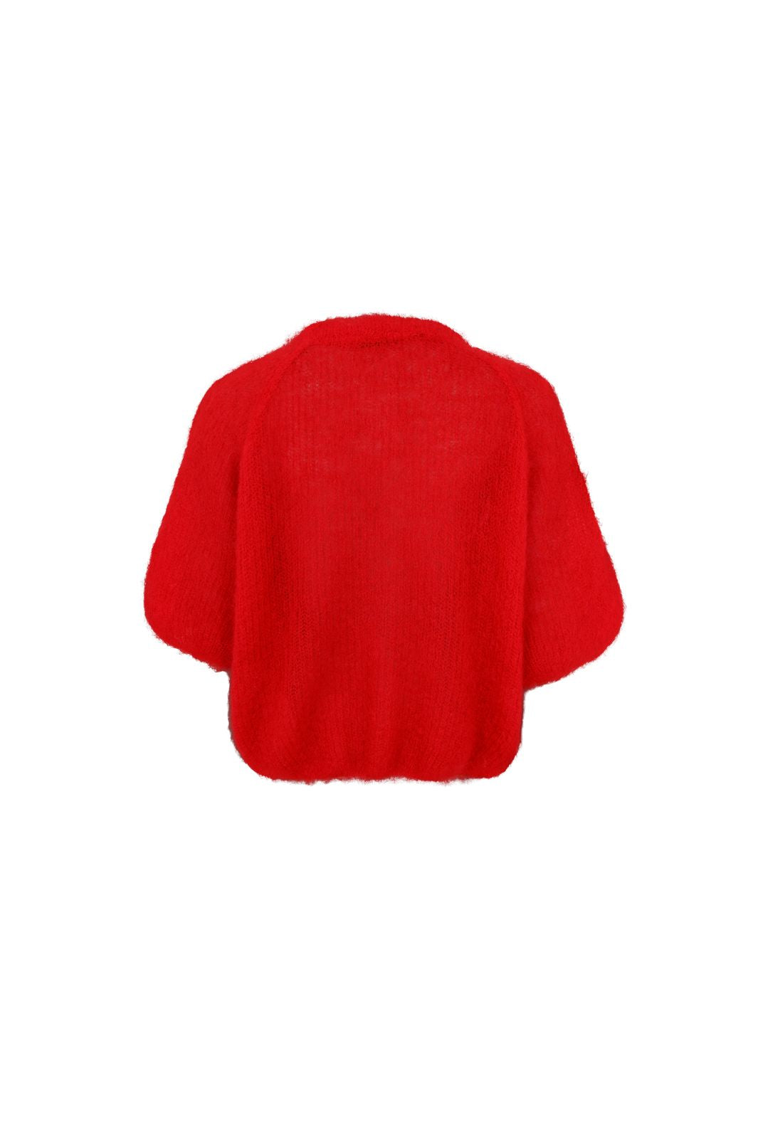 Black Colour - Bcbjoerk Patent Knit Cardigan 1251 - Red