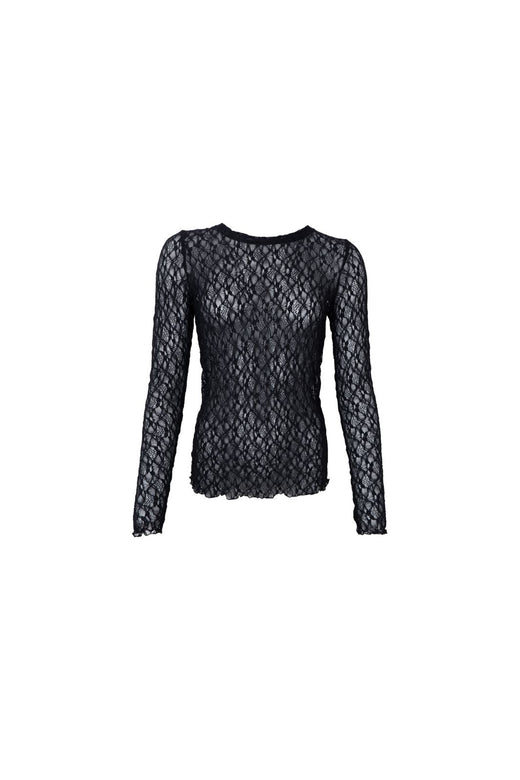 Black Colour - Bccecily Lace Blouse 41288 - Shirts - Black
