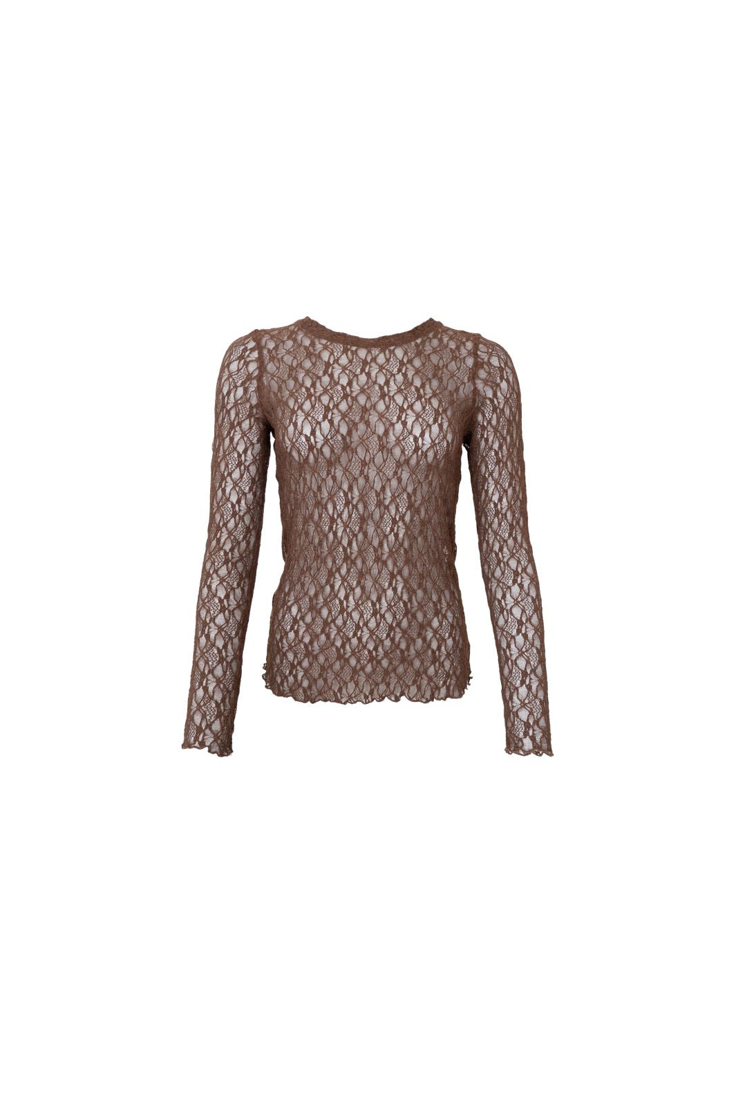 Black Colour - Bccecily Lace Blouse 41288 - Shirts - Black