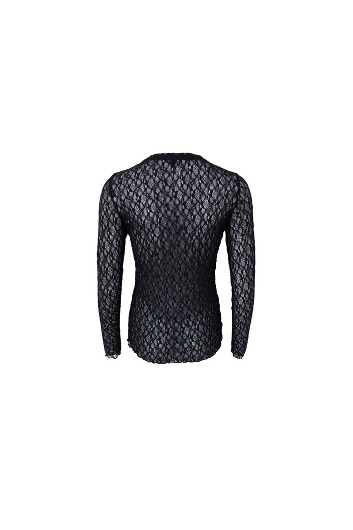 Black Colour - Bccecily Lace Blouse 41288 - Shirts - Black
