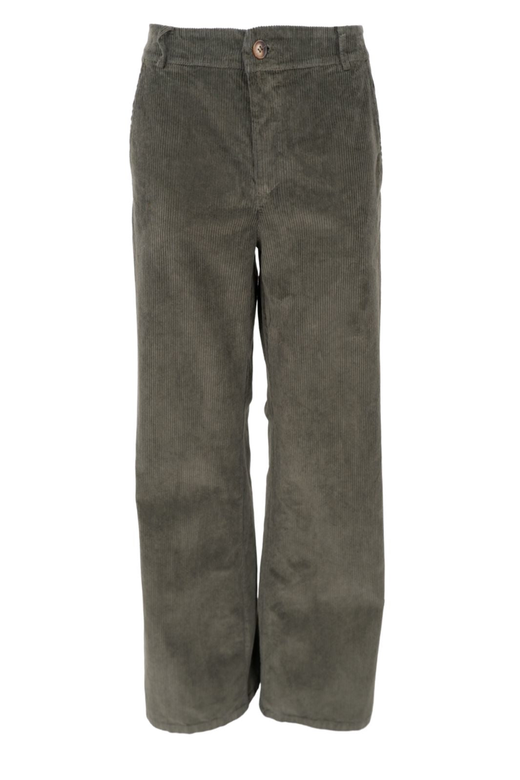 Black Colour - Bccora Corduroy Box Pant 40676 - Army