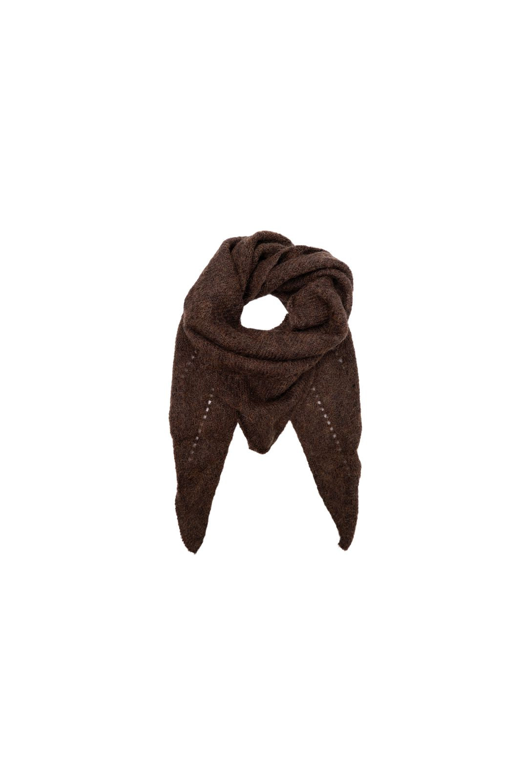 Black Colour - Bcdell Knitted Mini Scarf 208327 - Mocca