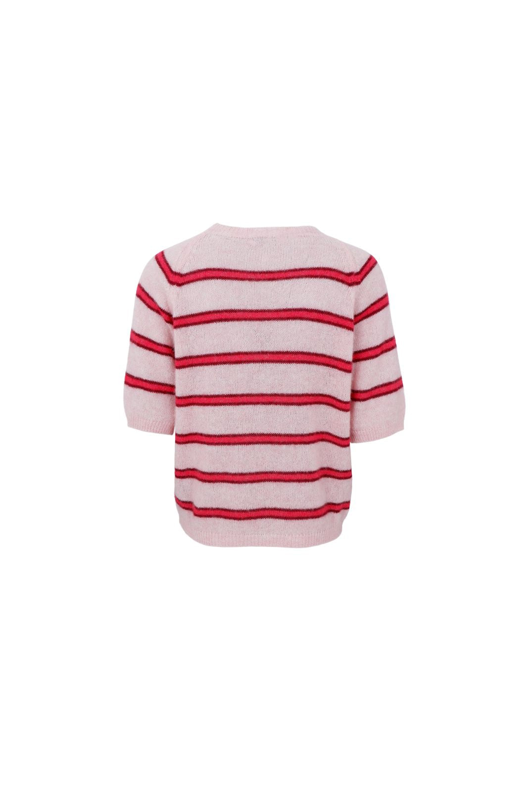 Black Colour - Bcdell Ss Jumper 1246 - Rose Red