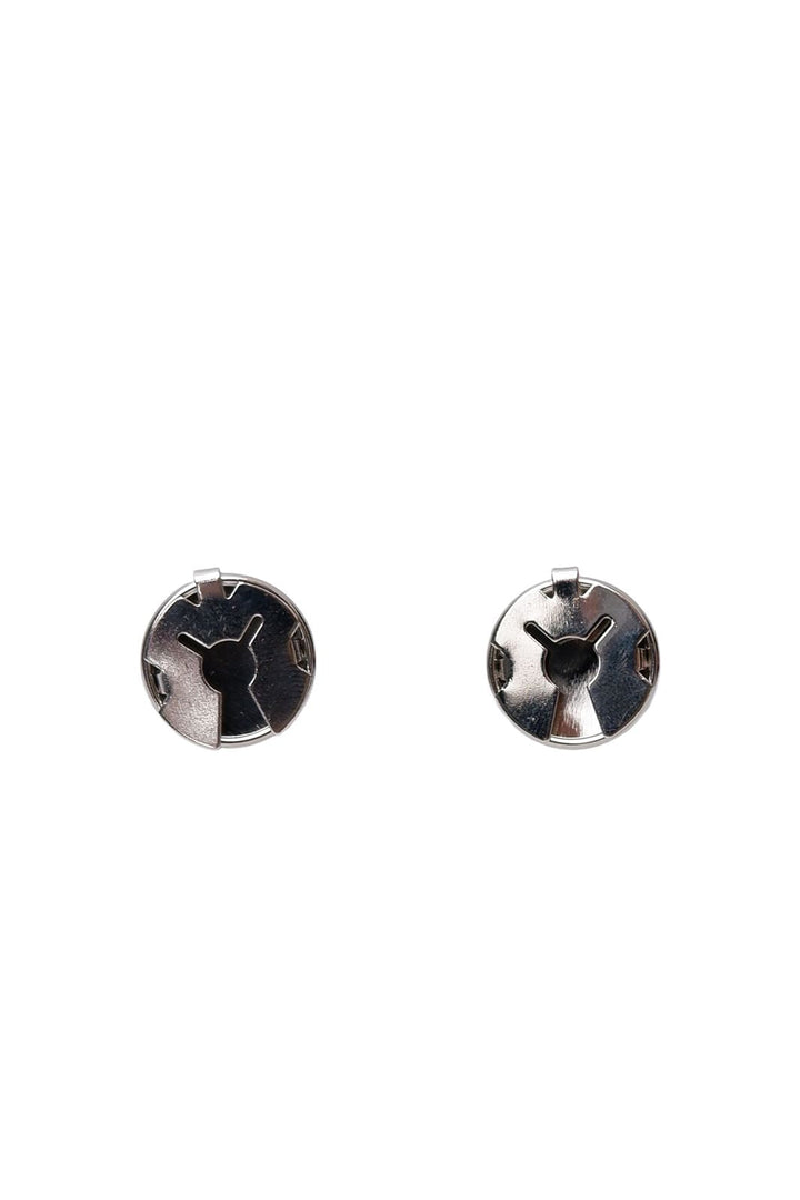 Black Colour - Bcdowny Button Covers, 2 Pcs. Set 4531 - Pearl Silver Coloured
