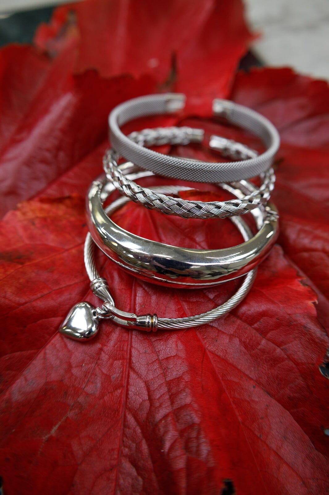 Black Colour - Bcelma Bracelet 4430 - Silver Coloured