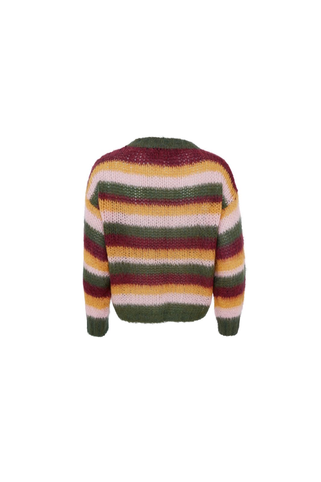 Black Colour - Bcelsa Striped Jumper 1266 - Army