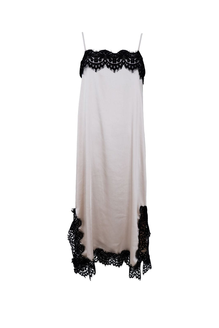 Black Colour - Bcevie Lace Strap Dress 41047 - Pearl