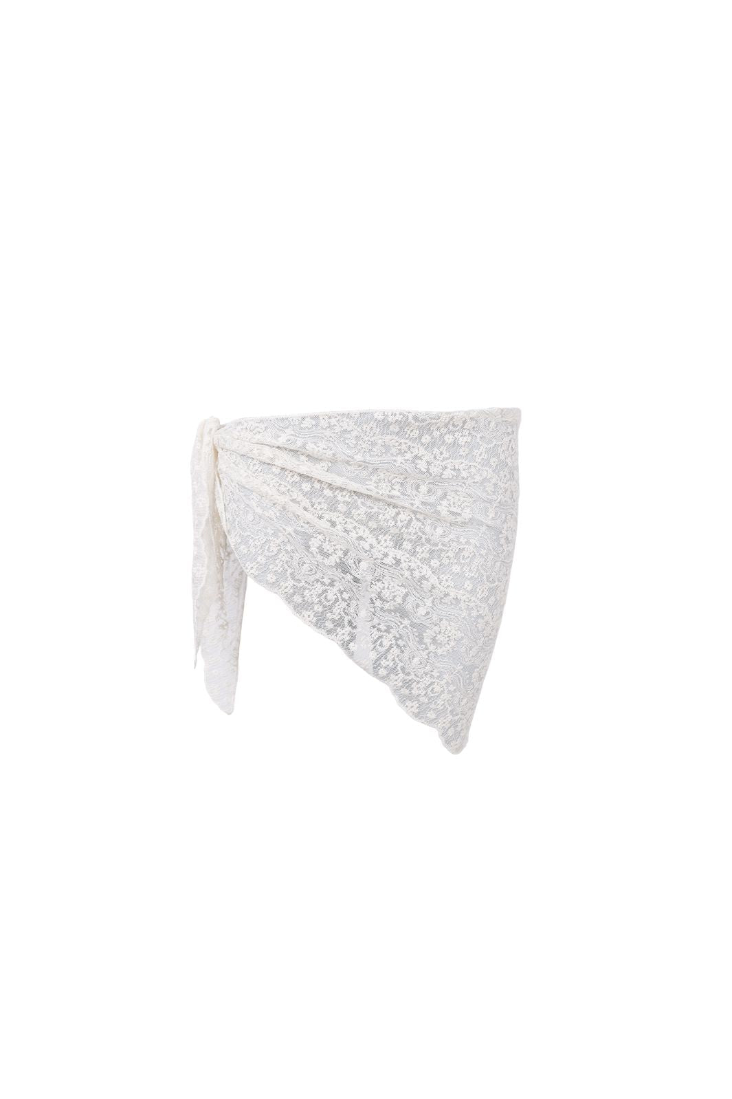 Black Colour - Bcfarianna Triangle Lace Scarf 3650 - Off White