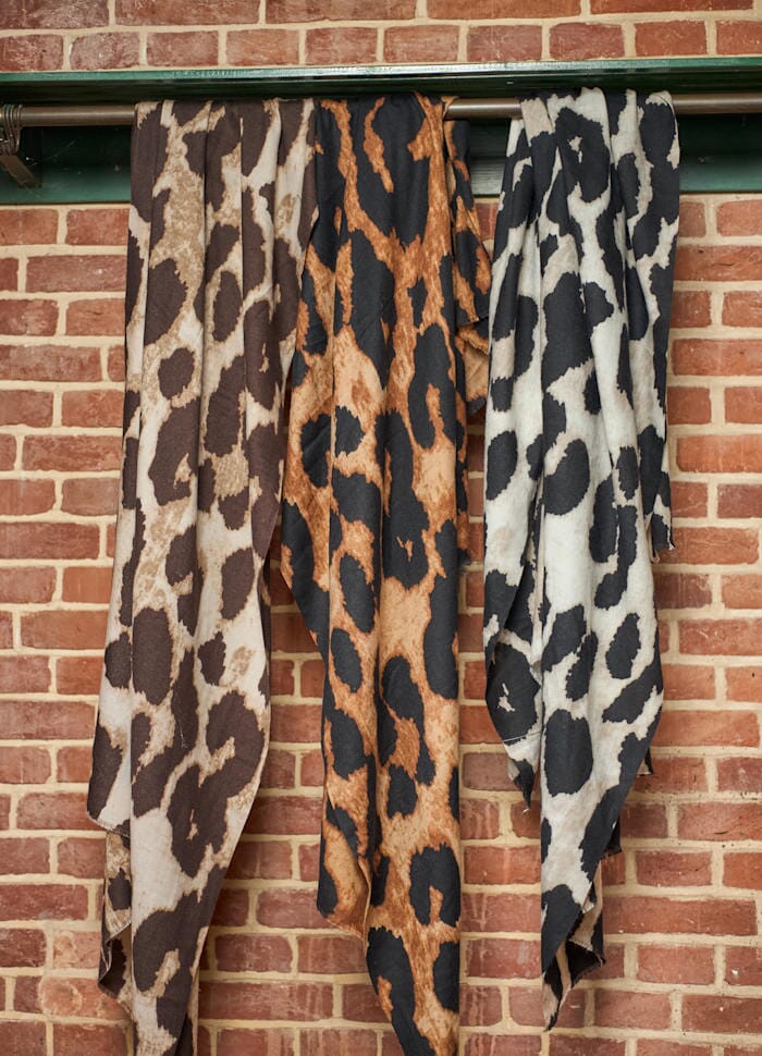 Black Colour - Bcfawn Leo Winter Scarf 208414 - Natural Tørklæder 