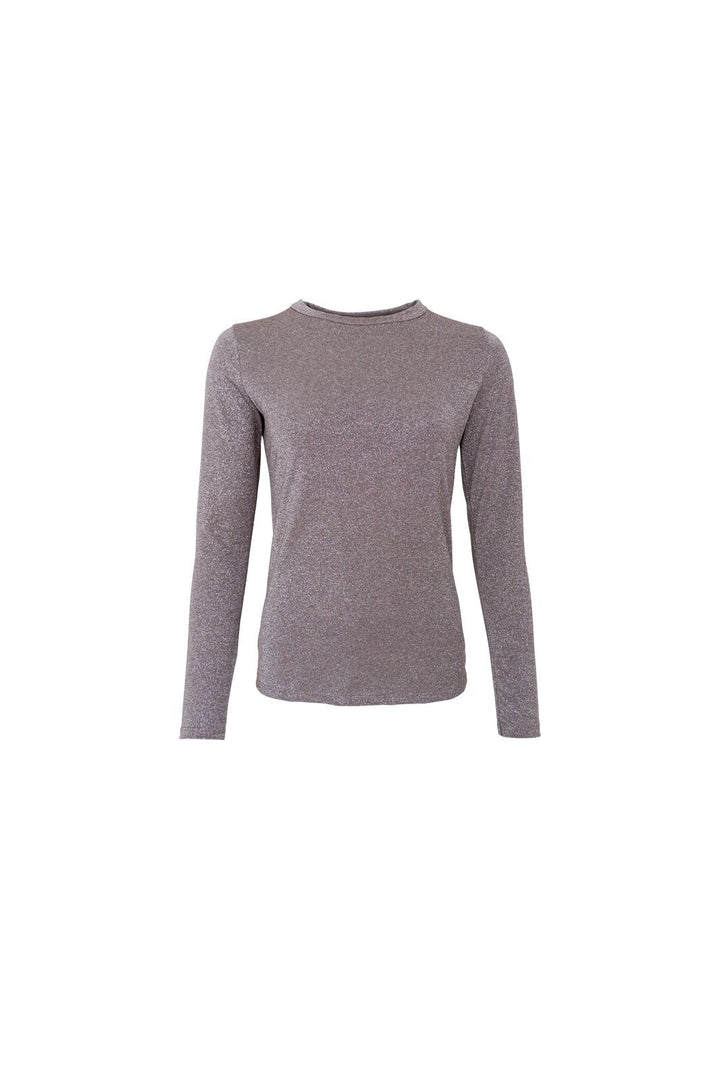 Black Colour - Bcfaye Lurex Blouse 3739 - Shirts - Taupe