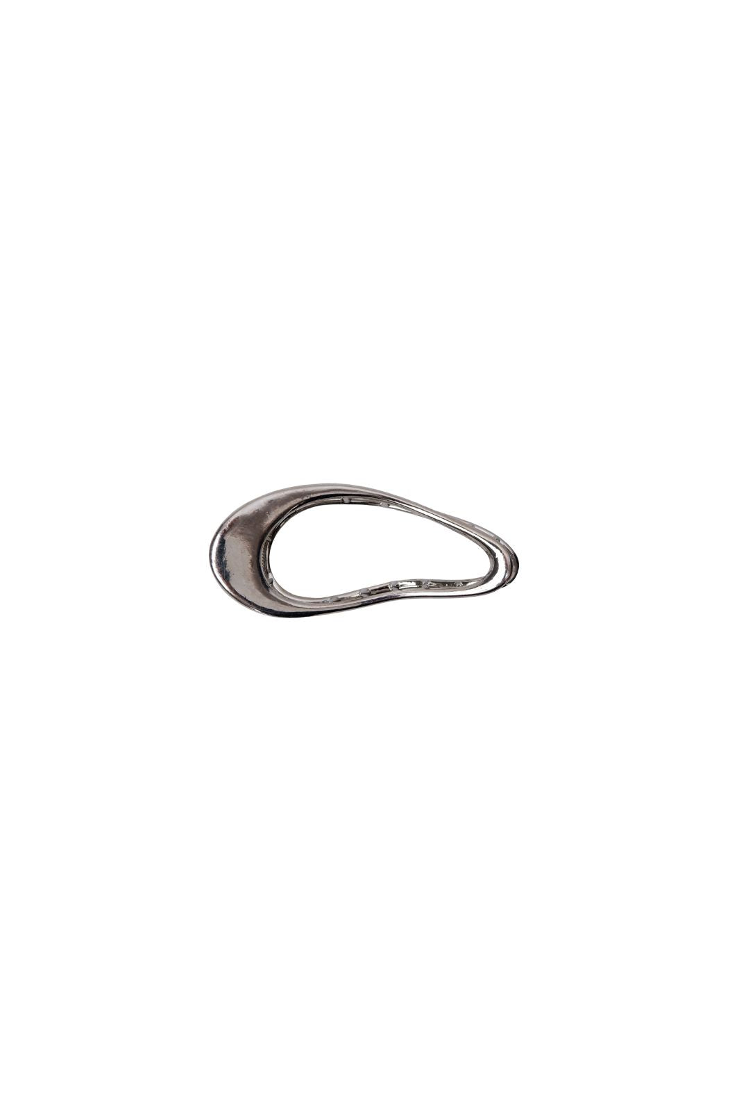 Black Colour - Bcflow Matt Hair Claw 6029 - Matt Silver Coloured