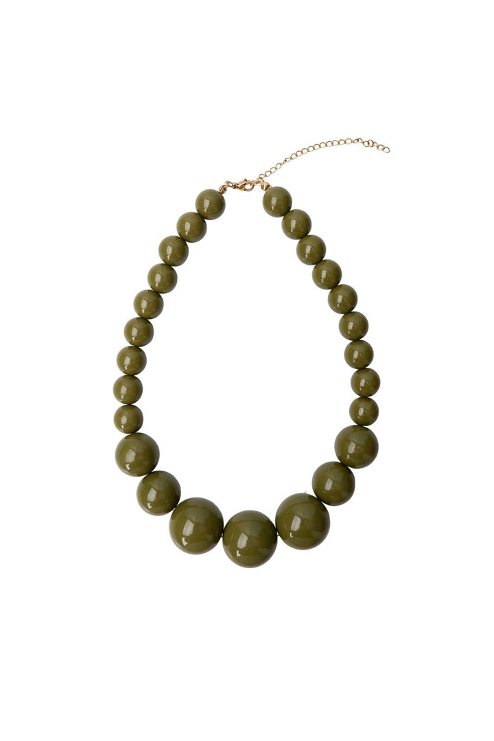 Black Colour - Bcholly Double Necklace 4562 - Army