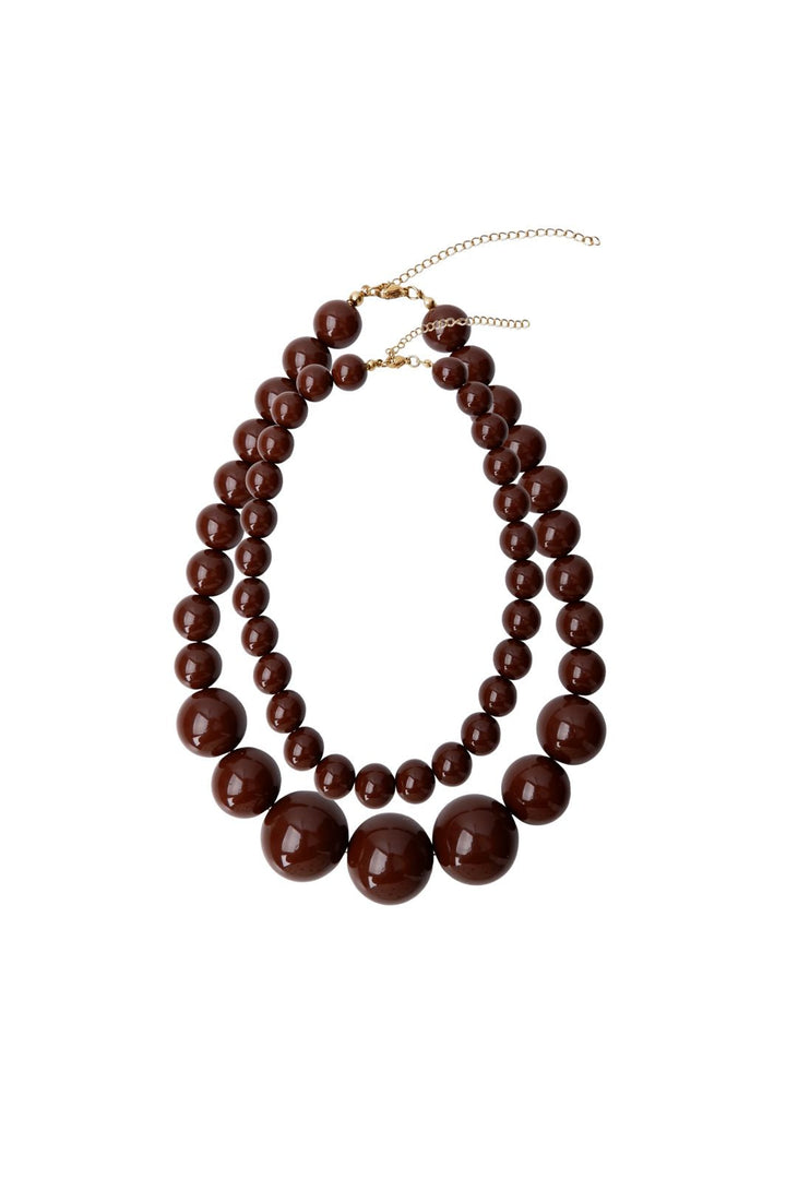 Black Colour - Bcholly Double Necklace 4562 - Coffee