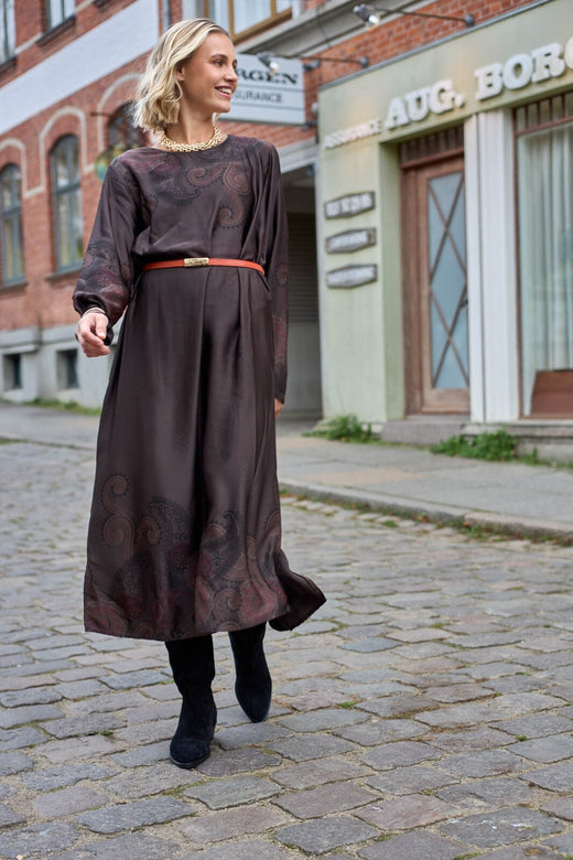 Black Colour - Bcjasmine Long Dress 40932 - Mocca