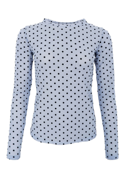 Black Colour - Bcjennie Dotted Mesh Blouse 40611 - Shirts - Jeans Blue Bluser 