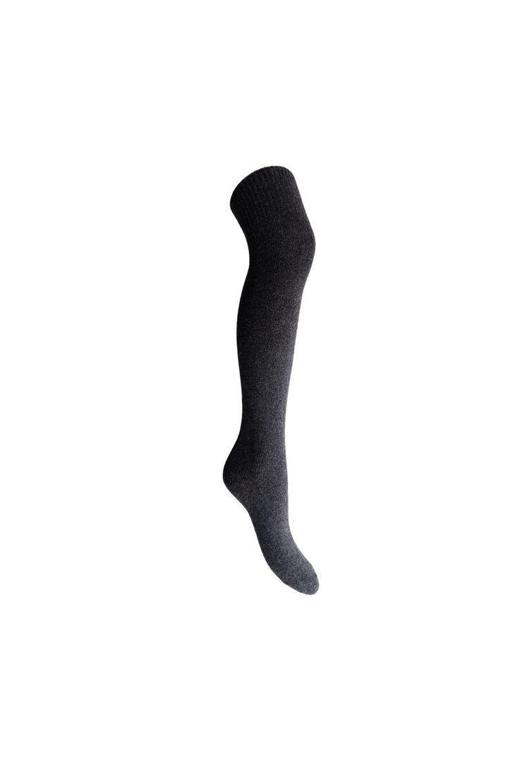 Black Colour - Bcjustine Wool Kneesock 8587 - Grey