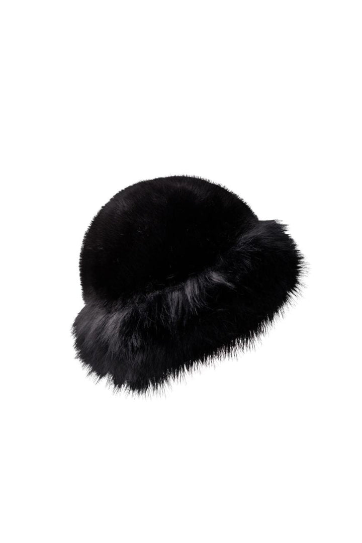 Black Colour - Bckajsa Fluffy Hat 8049 - Black