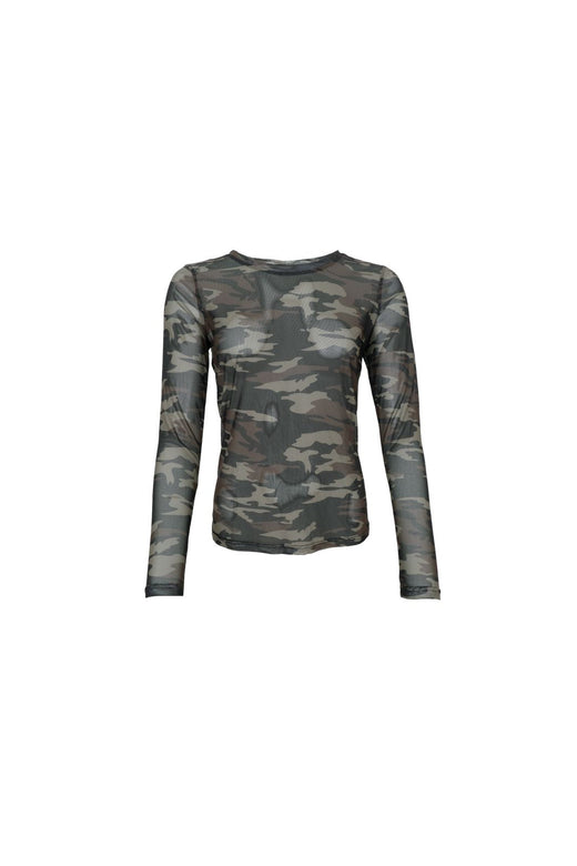 Black Colour - Bckamma Mesh Blouse 42000 - Shirts,Mesh & Basic Blouses - Army