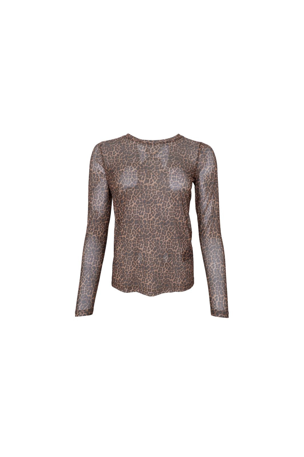 Black Colour - Bckamma Mesh Blouse 42000 - Shirts,Mesh & Basic Blouses - Brown Tartan