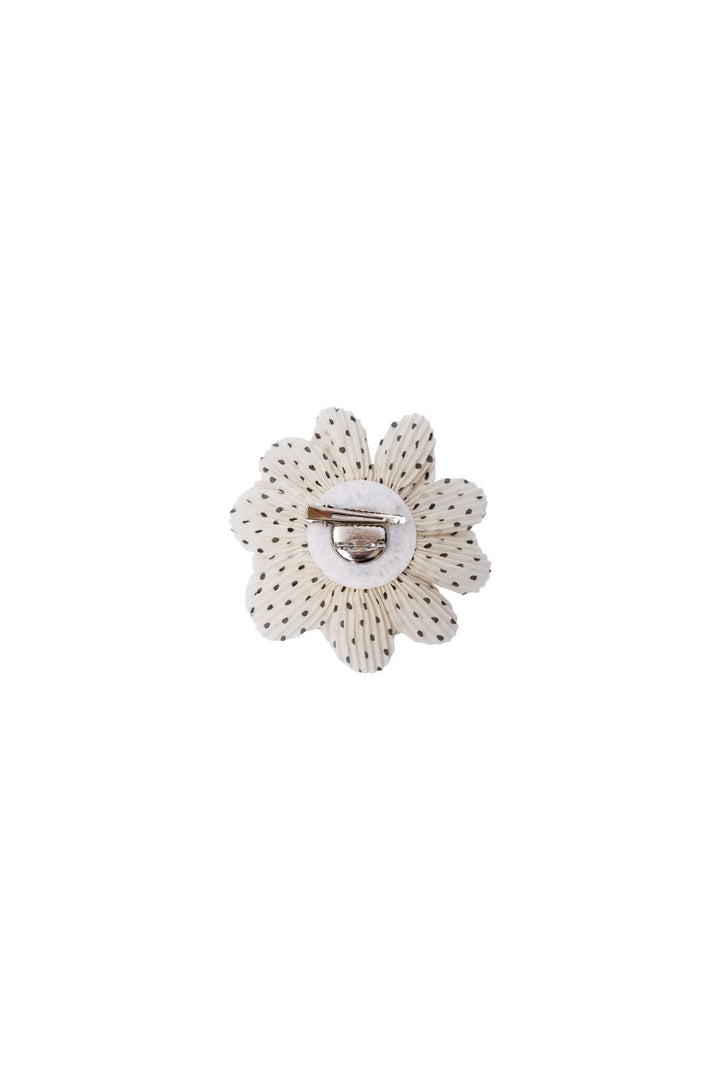 Black Colour - Bclinda Brooch & Pin 6052 - White Dot