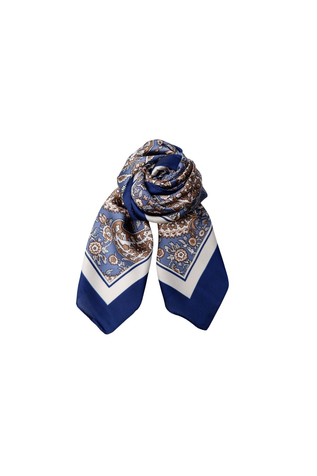 Black Colour - Bcliora Mini Scarf 3664 - Blue